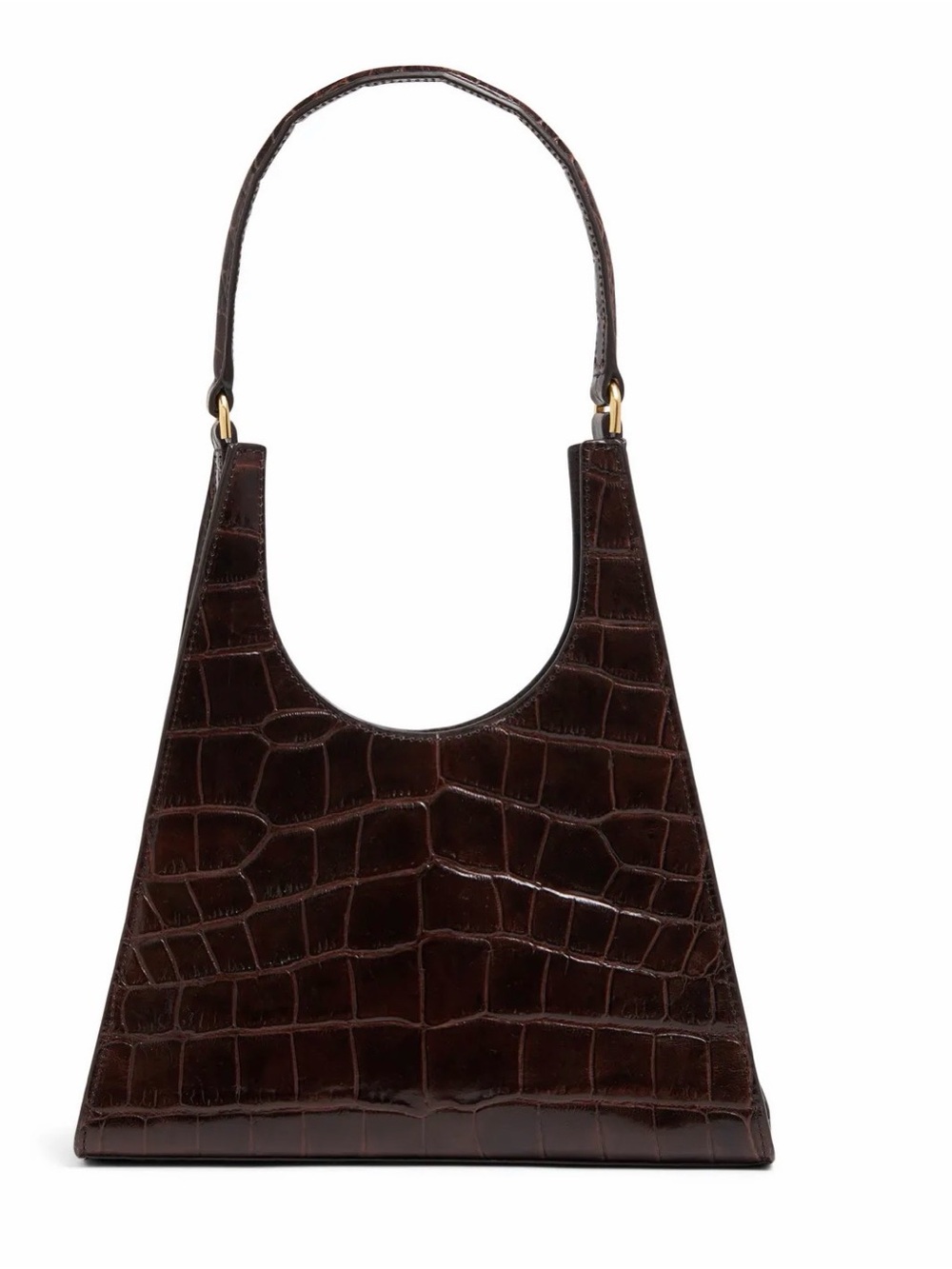 Staud Rey Croc Shoulder Bag
